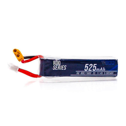 RDQ Series 11.4V 3S 525mAh 80C LiHV Micro Battery - XT30