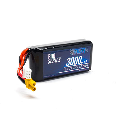 RDQ Series 7.4V 2S 3000mAh 5C Jumper T16/T18 & RadioMaster TX16S Compatible LiPo Battery - XT30