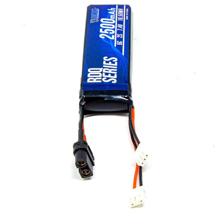 RDQ Series 7.4V 2S 2500mAh 5C LiPo Battery for Taranis X9D 2019 - XT60 & JST-XH