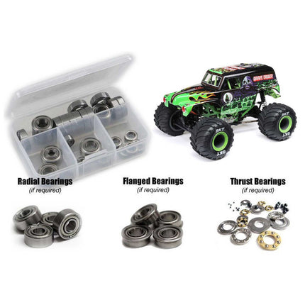 RCZLOS142B, Losi RCScrewZ Team Losi 1/18 Mini LMT 4X4 (#LOS01026) Metal Shielded Bearing Kit