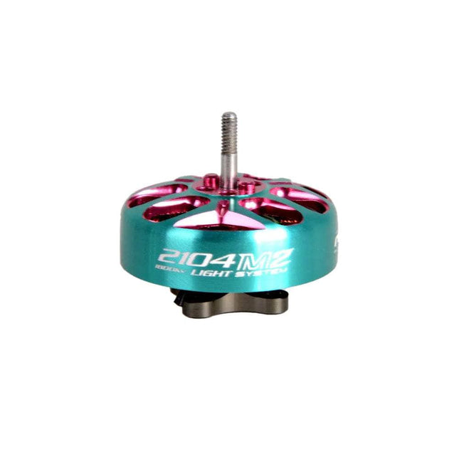 RCinPOWER GTS-V3 2104 Light 1800Kv Motor (2mm T-Mount) - Teal & Pink