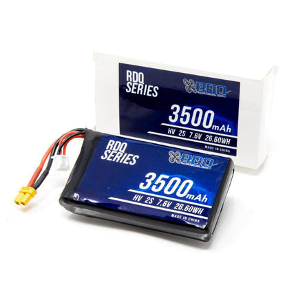 RDQ Series 7.6V 2S 3500mAh 2C QX7 Compatible HV LiPo Battery - XT30