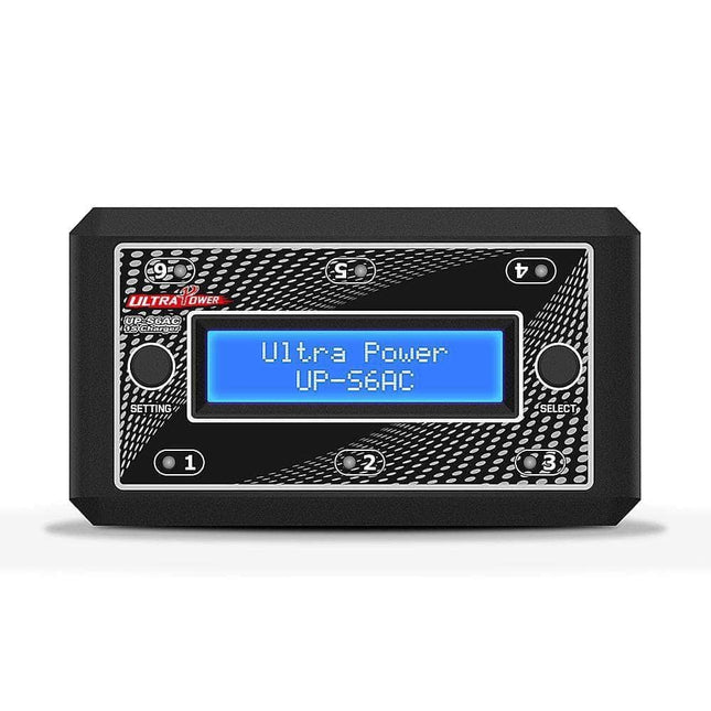 (AS-IS) UltraPower UP-S6AC 4.35W 1A 1S LiPo/LiHV 6 Channel AC/DC Whoop Charger (NO CABLES)