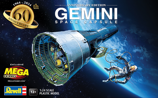 RMX3705, Revell-Monogram 1/24 Gemini Space Capsule 60th Anniversary Edition