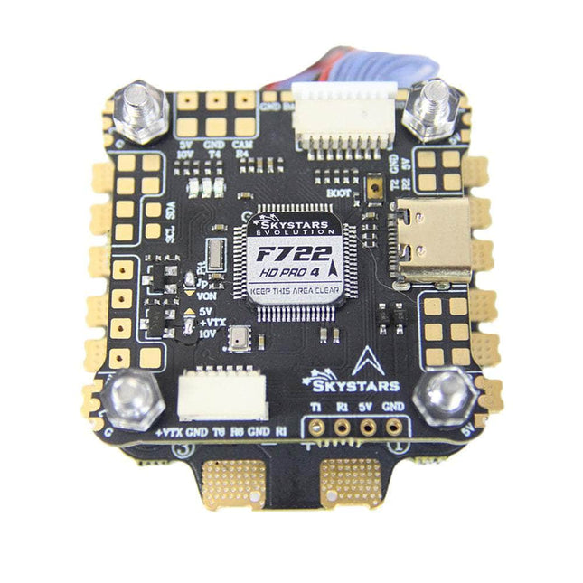 SkyStarsRC Fly Stack F7 HD Pro4 3-6S 30x30 Stack/Combo (F722 FC / KM65 F4 128K 32Bit 65A 4in1 ESC) - MPU6000