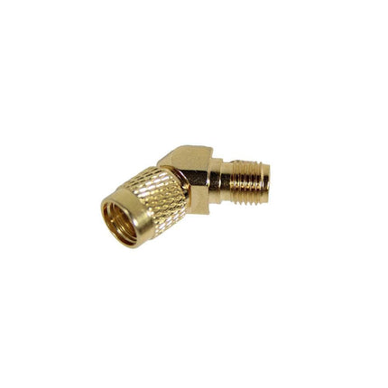 TrueRC TRUE-SMA RP-SMA Male to SMA Female 45 Degree Adapter