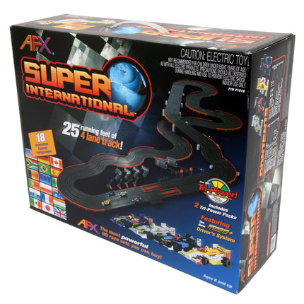 AFX21018, AFX Super International Formula 1/64 Scale Slot Car Track Set