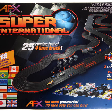 AFX21018, AFX Super International Formula 1/64 Scale Slot Car Track Set