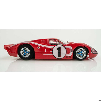 AFX22042, AFX Collector Series Ford GT40 Mk IV Le Mans #1 1/64 Scale Slot Car (Red) (SWB) (Mega G+)