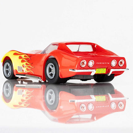 AFX22055, AFX Collector Series Corvette 1970 1/64 Scale Slot Car (Red Wildfire) (SWB) (Mega G+)