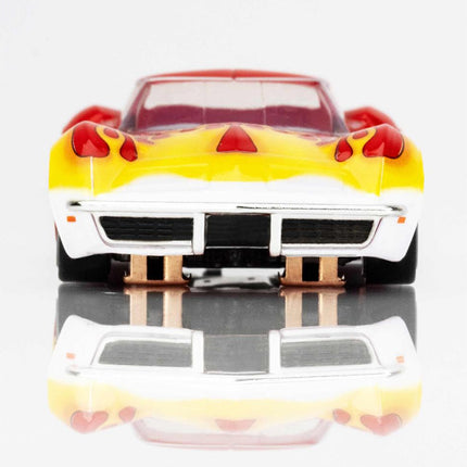 AFX22055, AFX Collector Series Corvette 1970 1/64 Scale Slot Car (Red Wildfire) (SWB) (Mega G+)