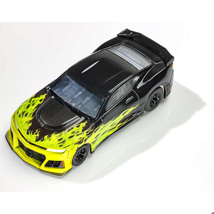 AFX22060, AFX 2021 Camaro ZL1 1/64 Scale Slot Car (Lime Fire) (LWB) (Mega G+)