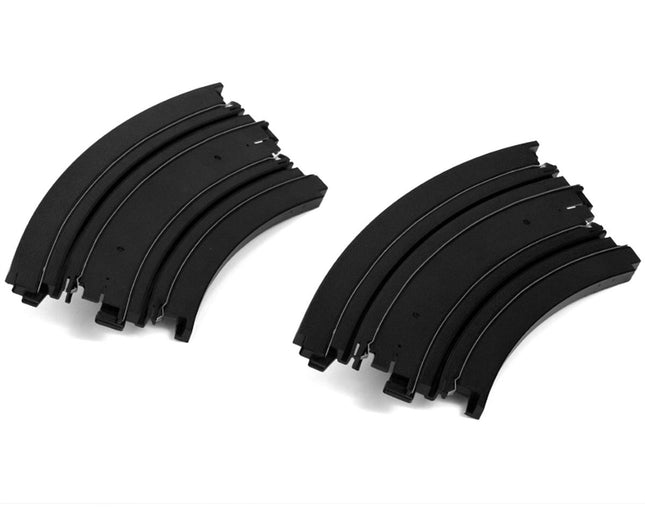 AFX70603, AFX Curved 9" 1/64 Scale Slot Car Track expansion Pieces (2)
