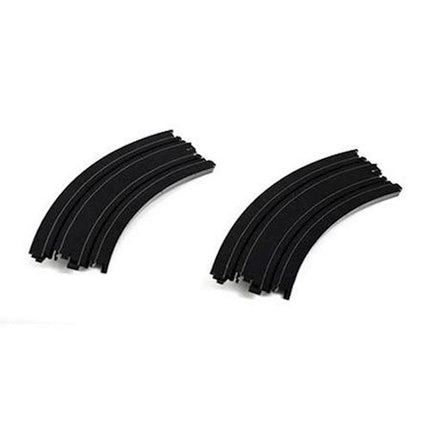 AFX70613, AFX 15" Curved 1/64 Scale Slot Car Track expansion Pieces (2)