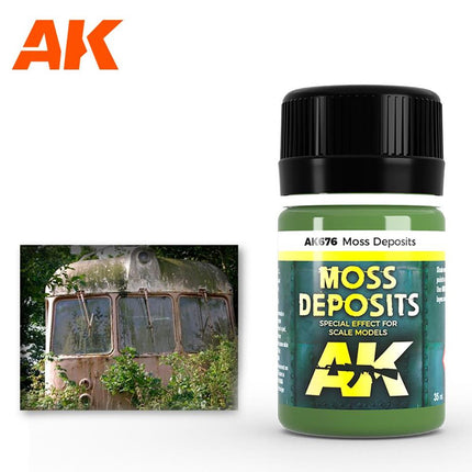 AKI-676, AK INTERACTIVE Moss Deposit Enamel Paint 35Ml Bottle