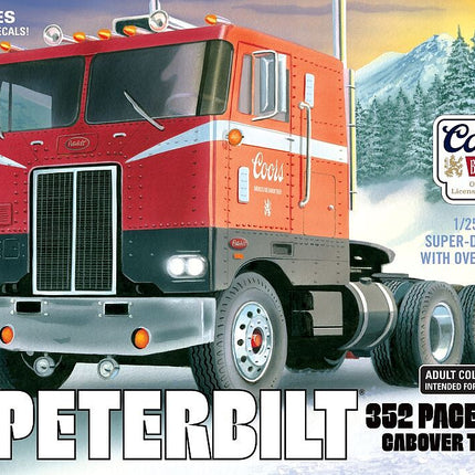 AMT1375/06, Coors Beer Peterbilt 352 Pacemaker Cabover Tractor 1/25 Scale Model Kit