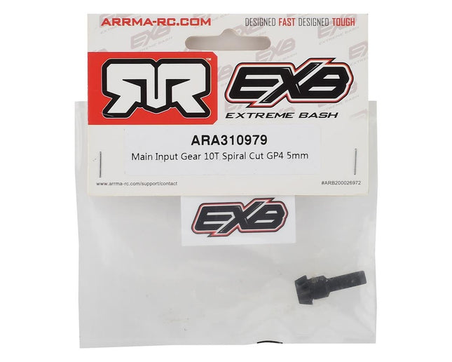 ARA310979, Arrma Kraton EXB GP4 Spiral Cut Main Input Gear (10T)