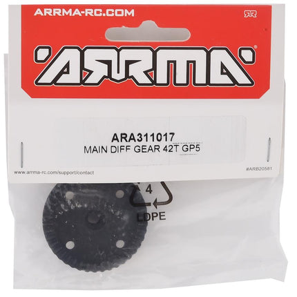 ARA311017, Arrma Felony 6S GP5 Main Differential Ring Gear (42T)