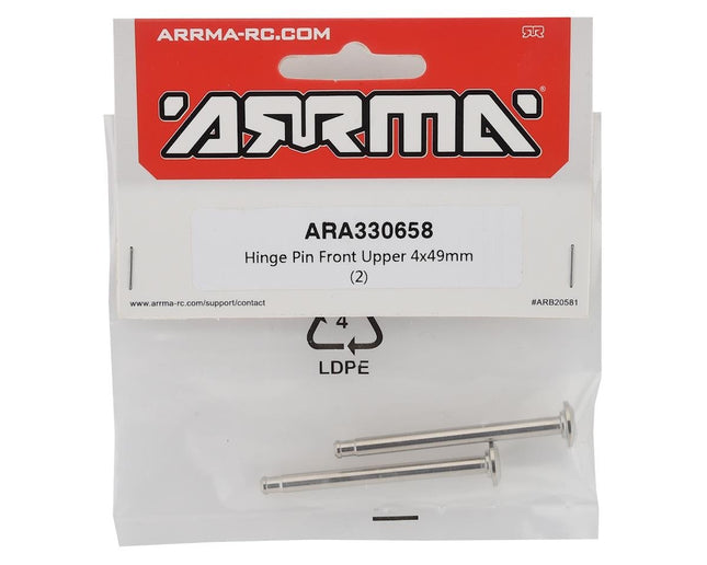 ARA330658, Arrma Kraton EXB Front Upper 4x49mm Hinge Pin (2)