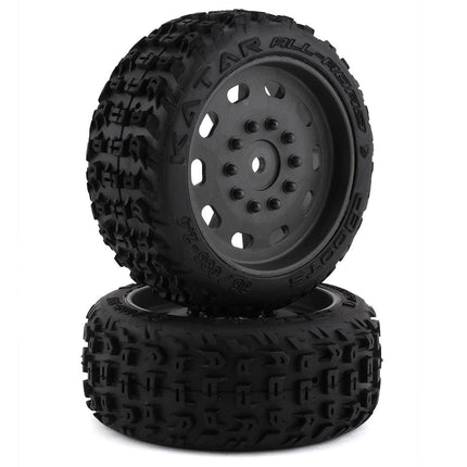 ARA550083, Arrma DBoots Katar 35/085 2.4 Pre-Mounted Tires (2) (Grey) w/14mm Hex