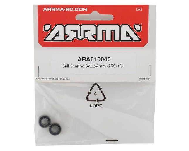 ARA610040, Ball Bearing 5x11x4mm (2RS) (2)