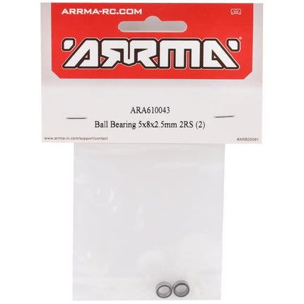 ARA610043, Ball Bearing 5x8x2.5mm 2RS (2)