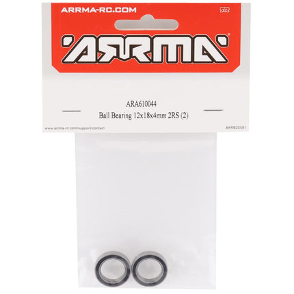 ARA610044, Ball Bearing 12x18x4mm 2RS (2)