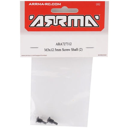 ARA727312, M3x12.5mm Screw Shaft (2)