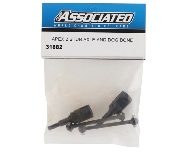 ASC31882, Team Associated Apex2 Stub Axles & Dogbones (2)