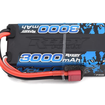 ASC758, Reedy WolfPack 2S Hard Case Shorty 30C LiPo Battery (7.4V/3000mAh) w/T-Style Connector