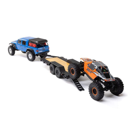 AXI00009, Axial SCX24 Flat Bed Mini Vehicle Trailer w/LED Taillights