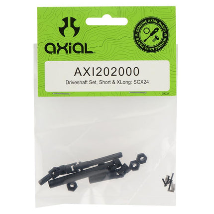 AXI202000, Driveshaft Set, Short & XLong: SCX24