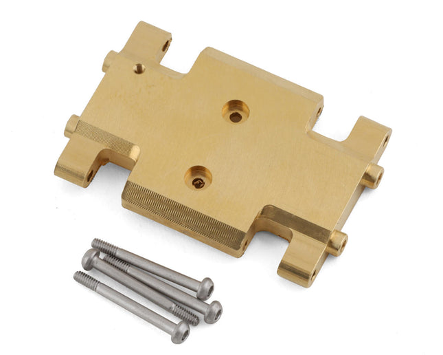 AXI301002, Axial SCX24 Brass Chassis Skid Plate (19.5g)