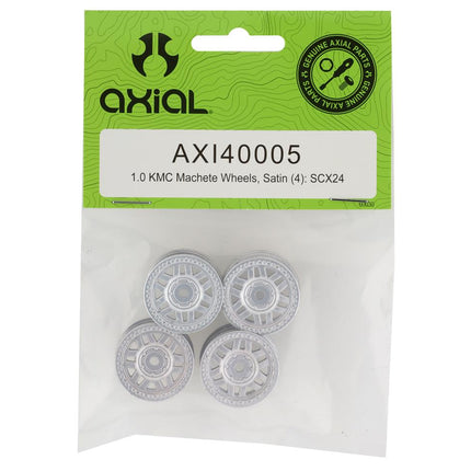 AXI40005, 1.0 KMC Machete Wheels, Satin (4): SCX24