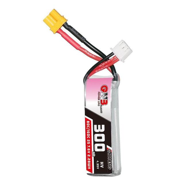 Gaoneng GNB 3.6V 2S 300mAh 80C LiHV Whoop/Micro Battery - XT30