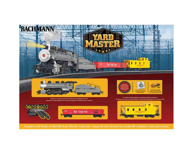 BAC00761, Bachmann Yard Master Ready To Run Electric Train Set-HO