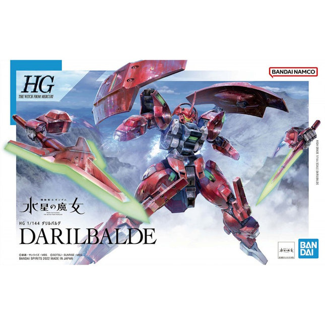 BAN2604769, Bandai Gundam 08 Darilbalde The Witch From Mercury 1/144 Figure Model Kit