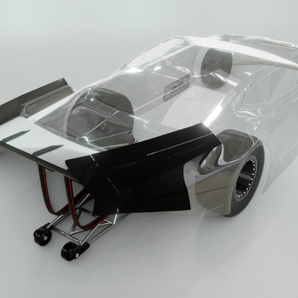 BDYDG-ZL21W, Bittydesign ZL21 Pro Drag Racing Wing Set (Clear)