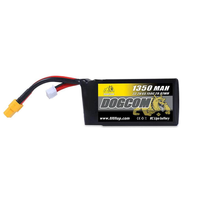 DogCom 22.2V 6S 1350mAh 150C LiPo Battery - XT60