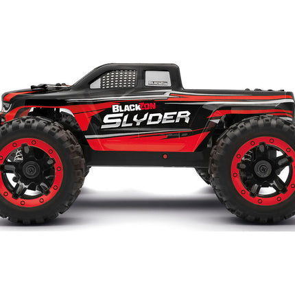 BZN540098, BlackZon Slyder MT 1/16 4WD Electric Monster Truck - Red