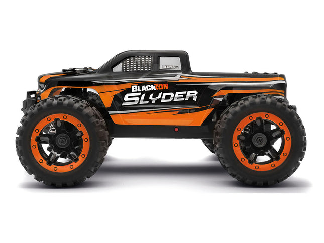 BZN540099, BlackZon Slyder MT 1/16 4WD Electric Monster Truck - Orange