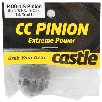 CSE010-0065-24, Castle Creations Mod 1.5 Pinion Gear w/8mm Bore (14T)