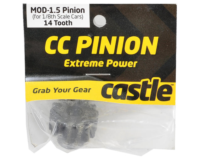 CSE010-0065-24, Castle Creations Mod 1.5 Pinion Gear w/8mm Bore (14T)