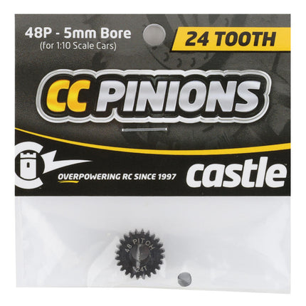 CSE010-0065-43, Castle Creations 48P Pinion Gear w/5mm Bore (24T)