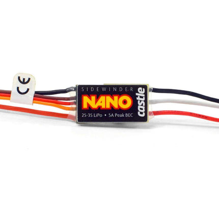 CSE010-0176-00, Castle Creations Sidewinder Nano Micro Brushless/Brushed ESC (12.6V)