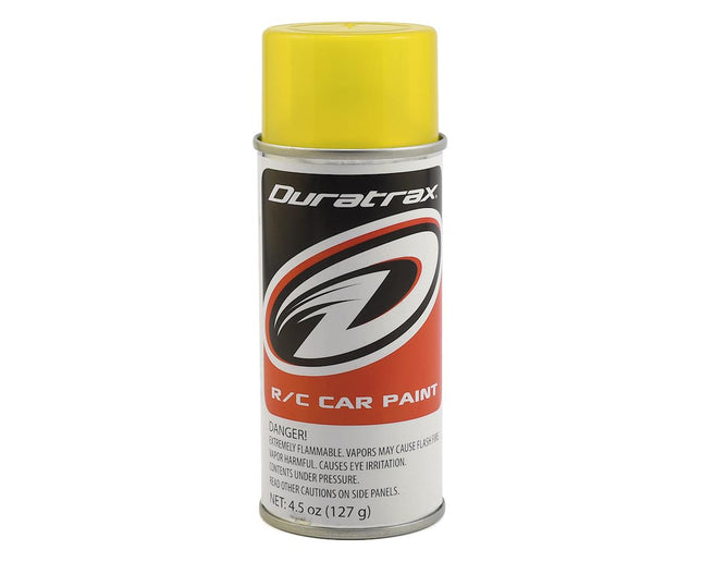 DTXR4257, DuraTrax Polycarb Mellow Yellow Lexan Spray Paint (4.5oz)