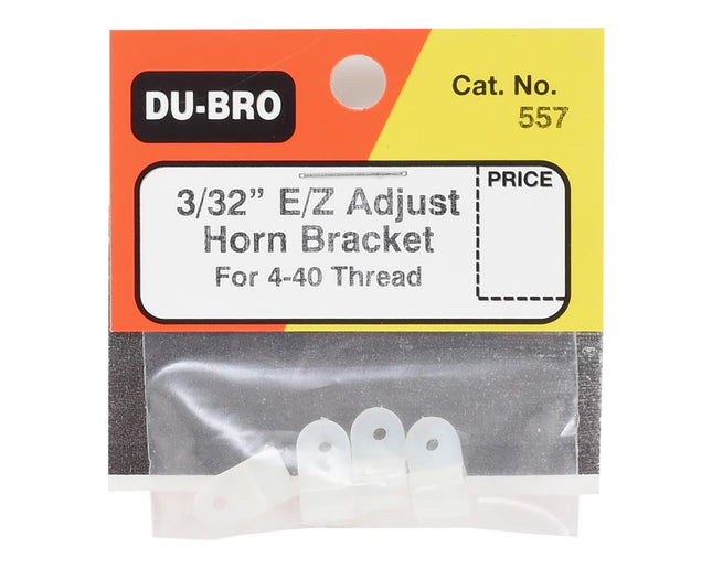 DUB557, DuBro (3/32") E/Z Adjustable Horn Brackets (4)