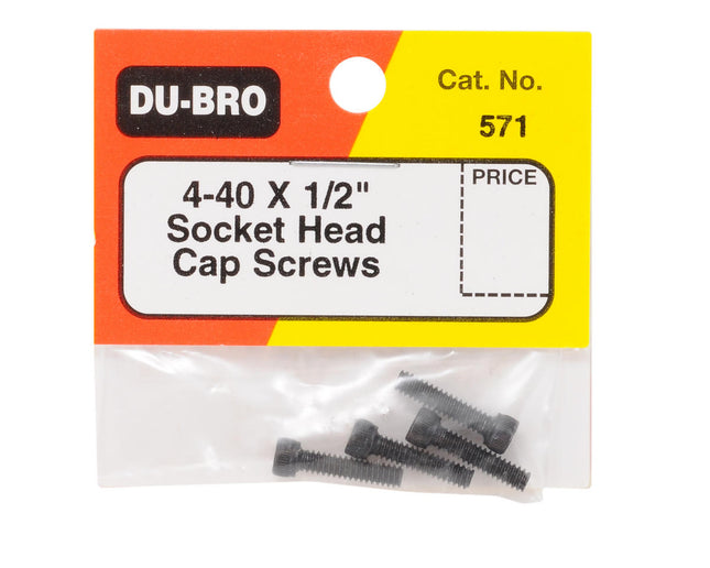 DUB571, Socket Cap Screws,4-40 x 1/2"