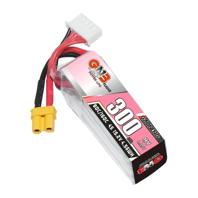 Gaoneng GNB 15.2V 4S 300mAh 80C LiHV Micro Battery - XT30