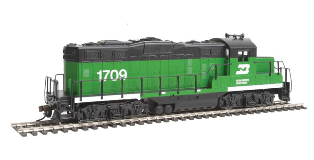 931-101, EMD GP9M - Standard DC -- Burlington Northern #1709 (green, white)